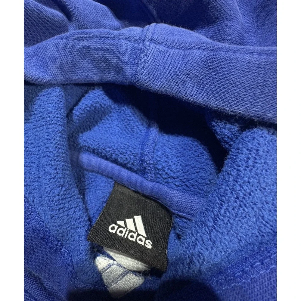 Vintage Y2K Detroit‎ Pistons Adidas Hoodie Pullover Sweatshirt Men's Small Blue